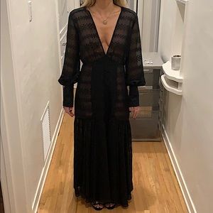 The Jetset diaries black long dress small